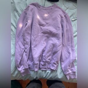purple crewneck